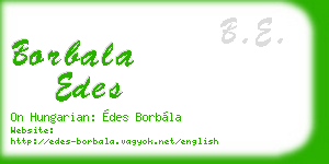 borbala edes business card